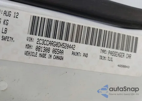 2013 Chrysler 300 Motown z USA, uszkodzony, nr VIN 2C3CCARG0DH520442